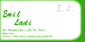 emil ladi business card